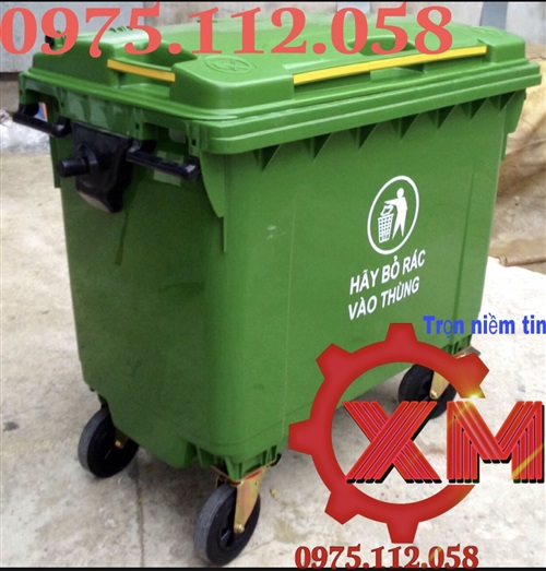 Thùng rác nhựa HDPE 660l