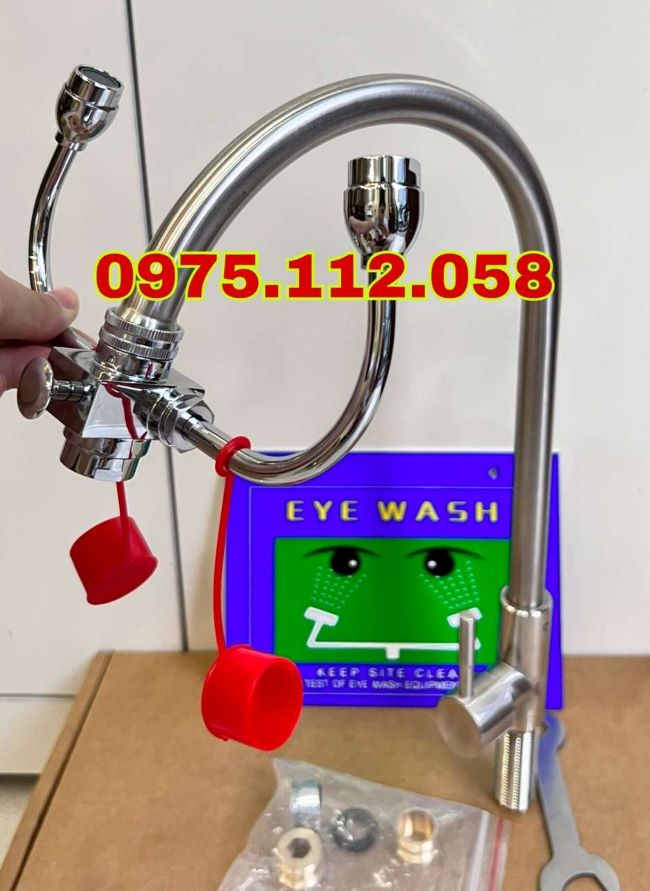 Vòi rửa mắt khẩn cấp kết hợp rửa tay